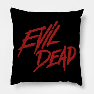 Evil dead horror lettering Pillow