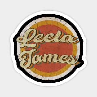 circle vintage Leela James Magnet