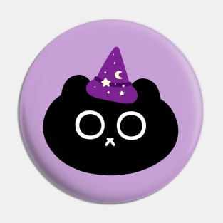 Black Cat Wizard Pin