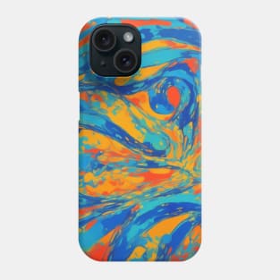 Aqua Abstraction Phone Case