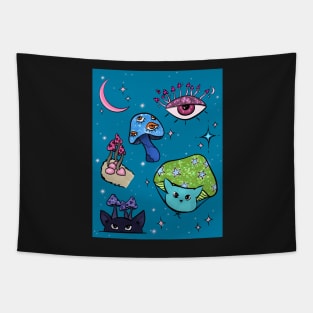 Mushie Collage Tapestry