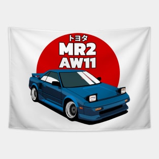 Toyota MR2 AW11 Retro Car Tapestry