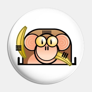 Comic Monkey Pin