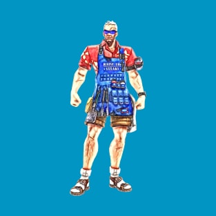 Overwatch Soldier 76 as Grillmaster 76 T-Shirt