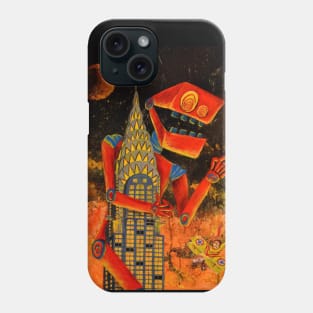 Robot Kong by KRIEV Phone Case