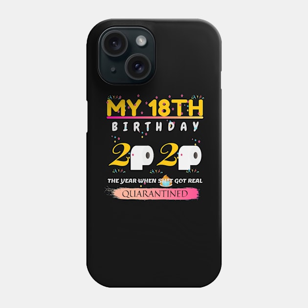 My 18th birthday 2020. The year when sh*t got real. Quarantined. Phone Case by NOMINOKA