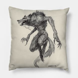 Werewolf (With Background) Pillow