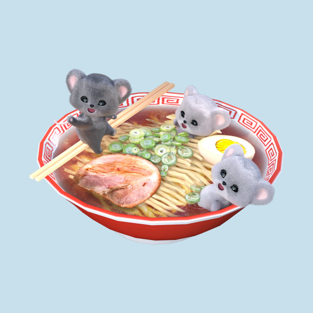 Disover Ramen Mouse Party - Ramen - T-Shirt