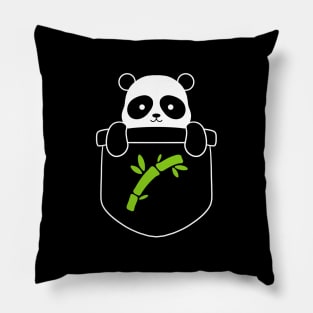 Panda Bear Bamboo Pocket Pillow