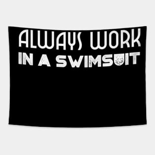 swimmers humor, fun swimming, quotes and jokes v82 Tapestry