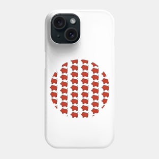 Red Pig Pattern Phone Case