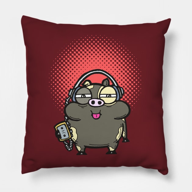 Pudge Is In The Groove Pillow by calavara