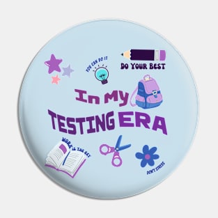 Teachers Testing Era Pin