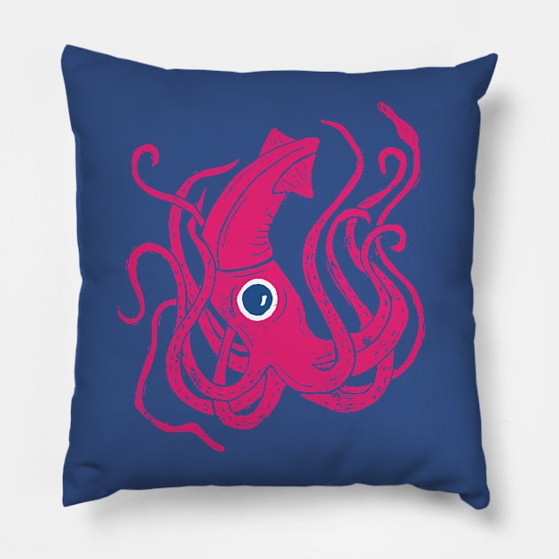 Giant Squid Pillow by Jacqueline Hurd