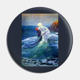 The Mermaid - Howard Pyle Pin