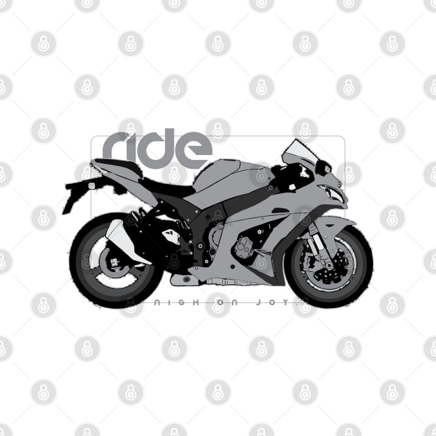 Ride zx-10r bw by NighOnJoy