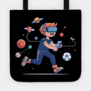 boy playing vr Tote