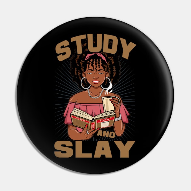 Study and Slay - Cybersecurity Analyst Cert Pin by DFIR Diva