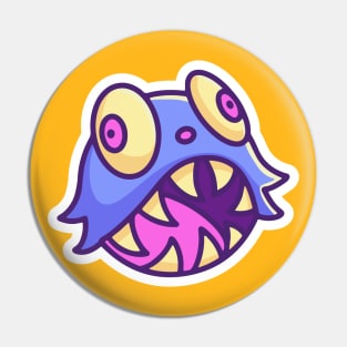 Cute Monster Head 1 Pin