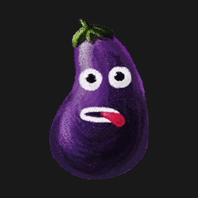 Funny eggplant character by Boriana Giormova