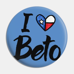 I Heart Beto Pin