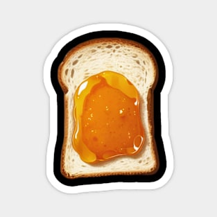 Orange Kawaii Sweet Toast Bread Vintage Yummy Since Magnet