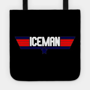 "Iceman" 80's action movie design Tote