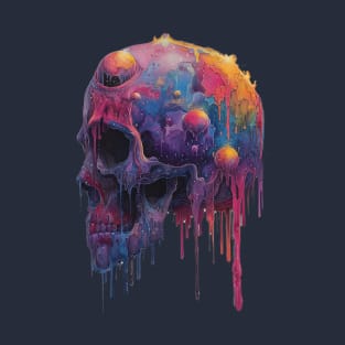 Melting Wax Skull T-Shirt