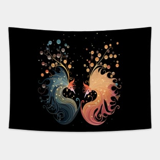 Sea Slug Couple Valentine Tapestry