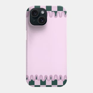 90s Checkerboard - Green Phone Case