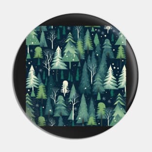 Christmas night in the forest II Pin