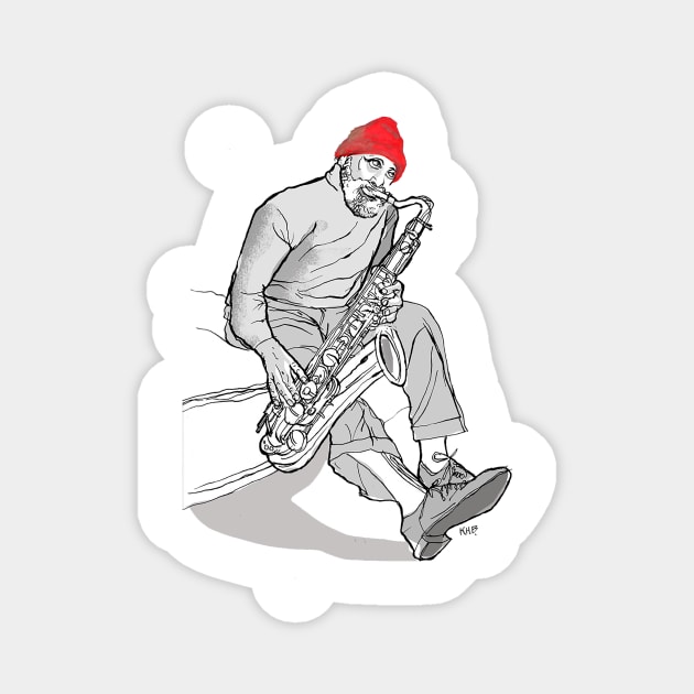 Sonny Rollins Magnet by Keithhenrybrown