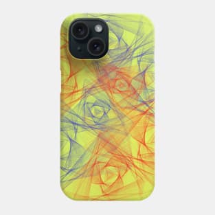 Abstract fractal multicolor pattern Phone Case