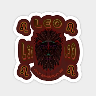 Leo 8a Brown Magnet