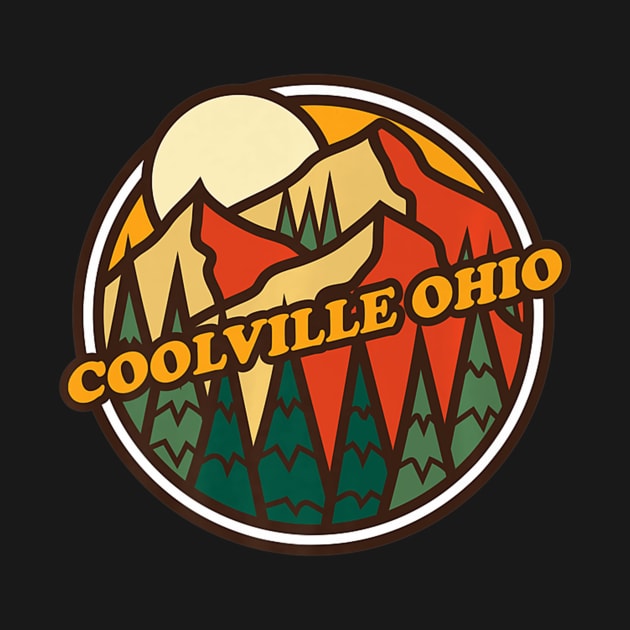 Vintage Coolville, Ohio Mountain Hiking Souvenir Print Premium by crowominousnigerian 