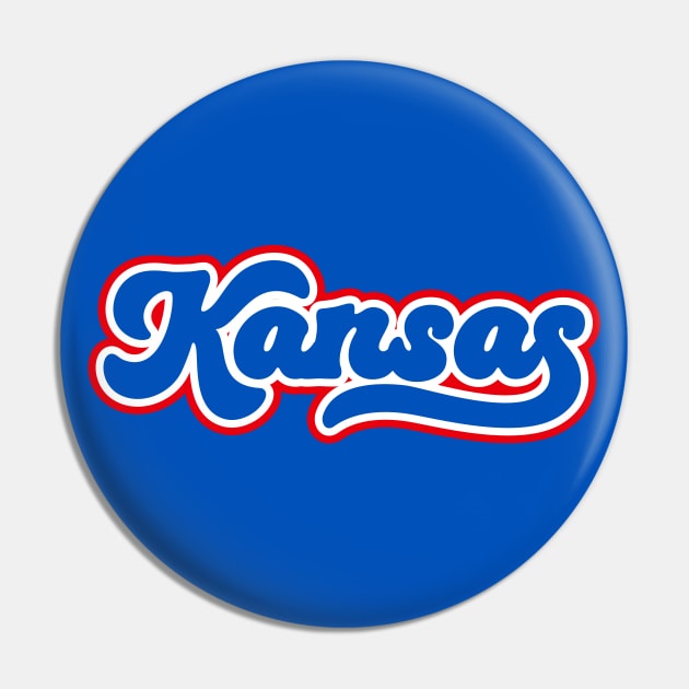 Retro Kansas Script Pin by SLAG_Creative