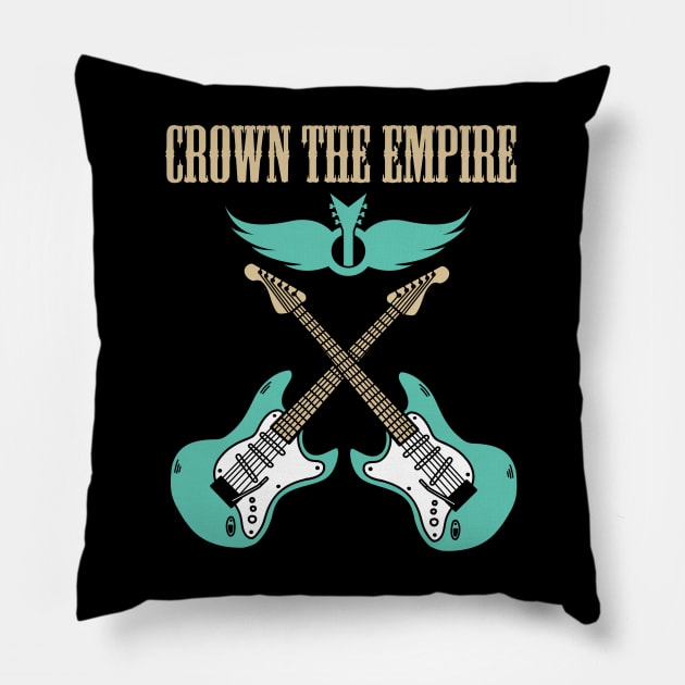 CROWN THE EMPIRE BAND Pillow by dannyook