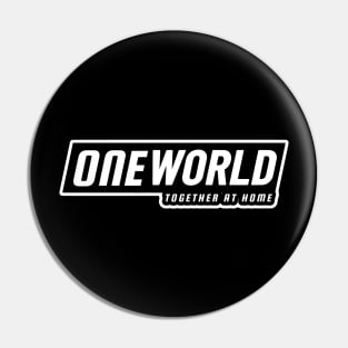 One World Together At Home Pin