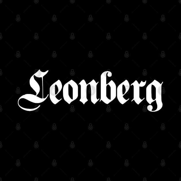 Leonberg written with gothic font by Happy Citizen