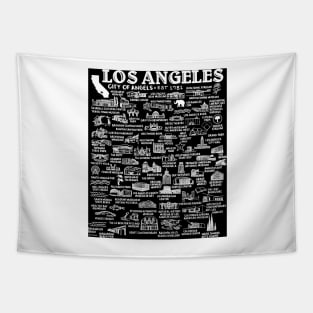 Los Angeles Map Tapestry