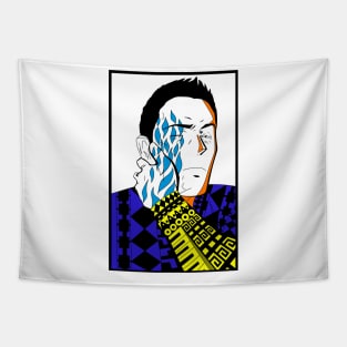 the real lebeau in ecopop totonac patterns portrait design Tapestry