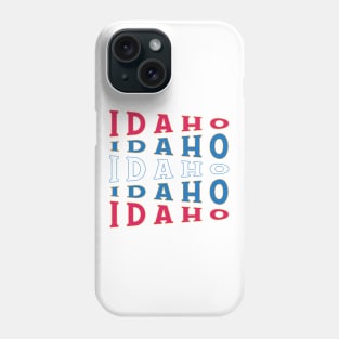 TEXT ART USA IDAHO Phone Case