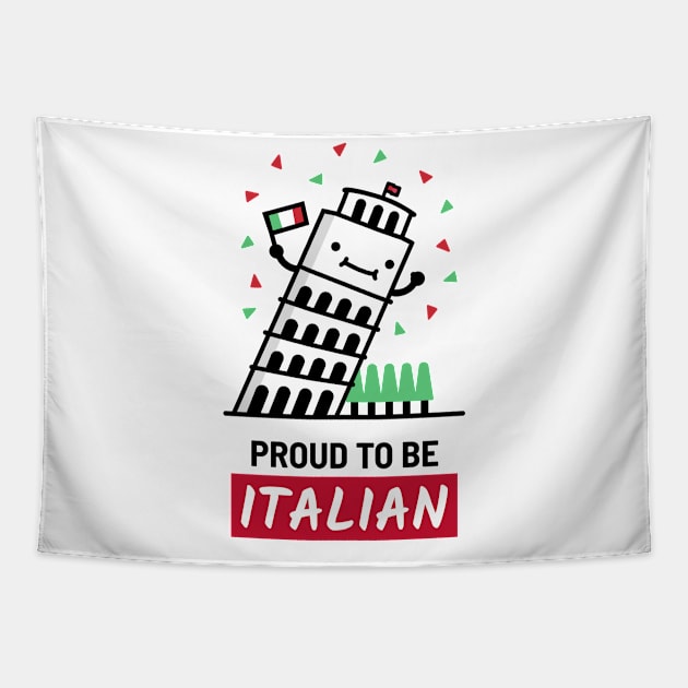 Proud to be italian Tapestry by Mota