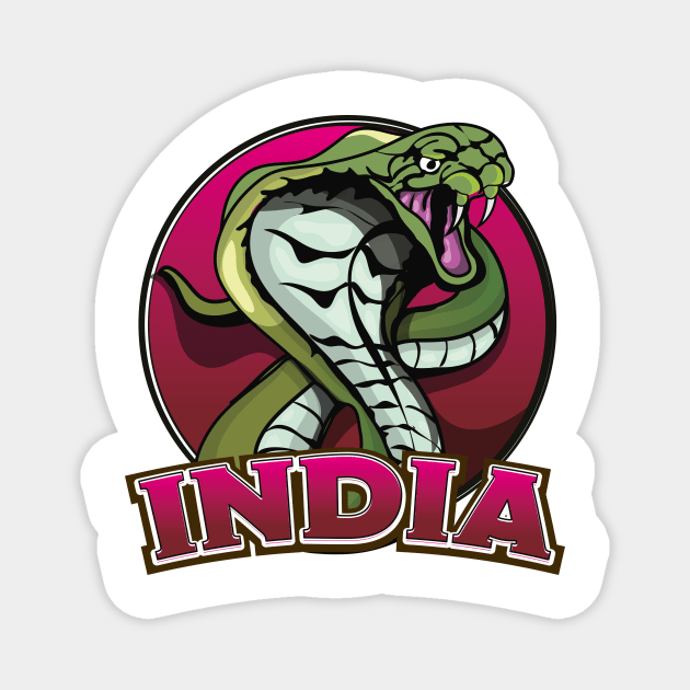 India Magnet by nickemporium1