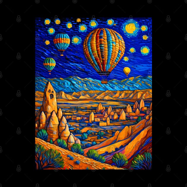 Cappadocia in Starry Night by FUN GOGH