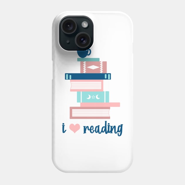 I Heart Reading Book Lover Phone Case by HilariousDelusions