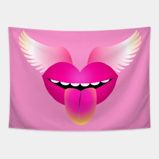 Kissy Pink Tapestry