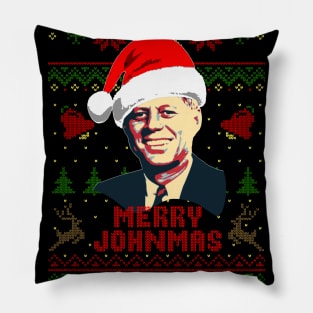 John F Kennedy Merry Johnmas Pillow