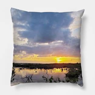 Florida Keys Golden Hour Backcountry Sunset Pillow