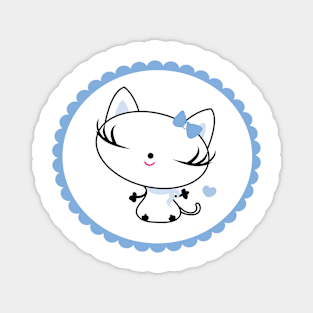 Cute kawaii kitty cat Magnet